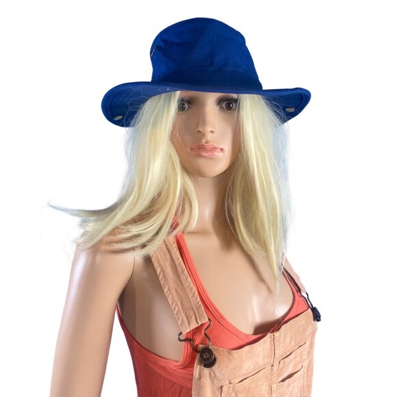 Tilley Accessories - NWT Tilley T3 Cotton Duck Hat, Snap up, Navy, 71/2 60cm Large Unisex MSRP$99